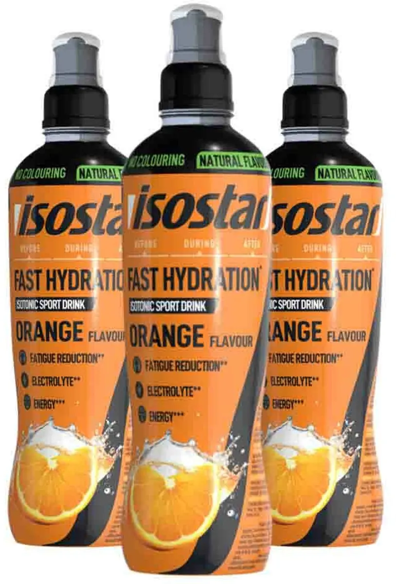 Isostar Fast Hydration Orange 500ml - 3 Stuks