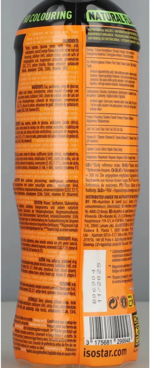 Isostar Fast Hydration Orange 500ml - 3 Stuks