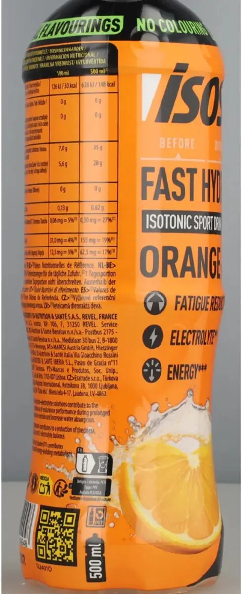 Isostar Fast Hydration Orange 500ml - 3 Stuks