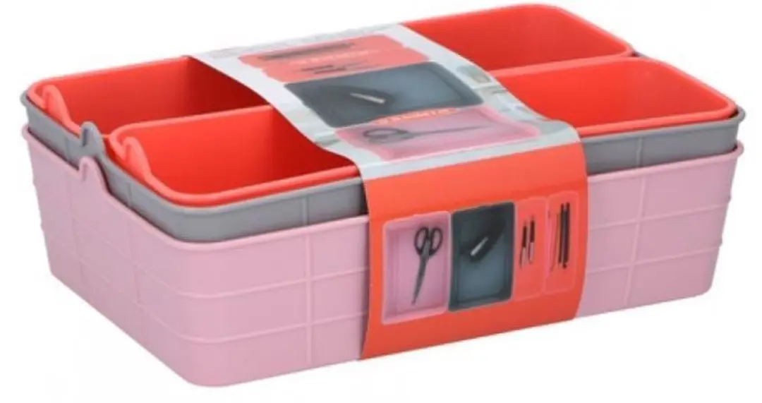 Alpina Opbergset Roze - 4 Stuks - afbeelding 2 van 2