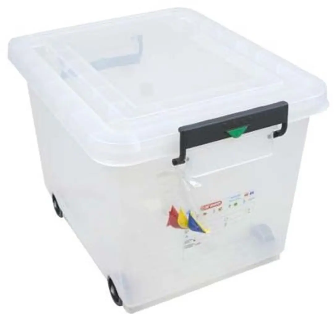 Araven J245 Voorraadcontainer Mobiel - 50L - Rood