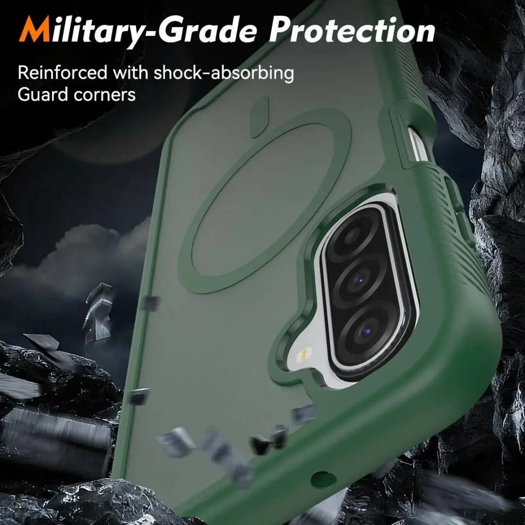 Selected Hoesje Samsung Galaxy A16/A17/A26 - Matte Groen - MagSafe