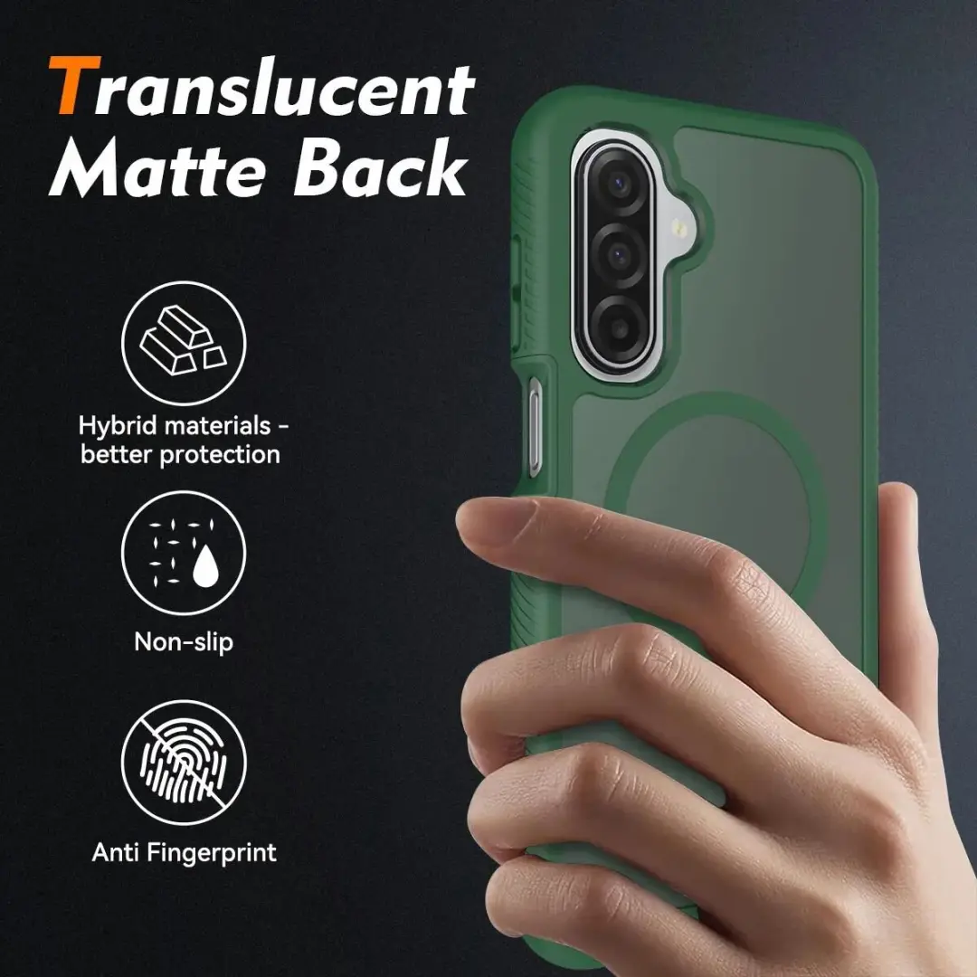 Selected Hoesje Samsung Galaxy A16/A17/A26 - Matte Groen - MagSafe - afbeelding 6 van 6