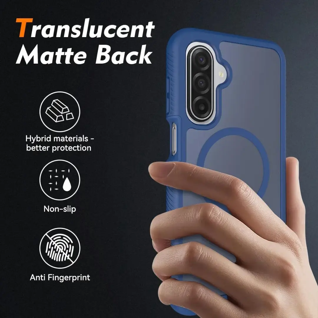 Selected Hoesje Samsung Galaxy A16/A17/A26 - Matte Blauw - MagSafe - afbeelding 6 van 6