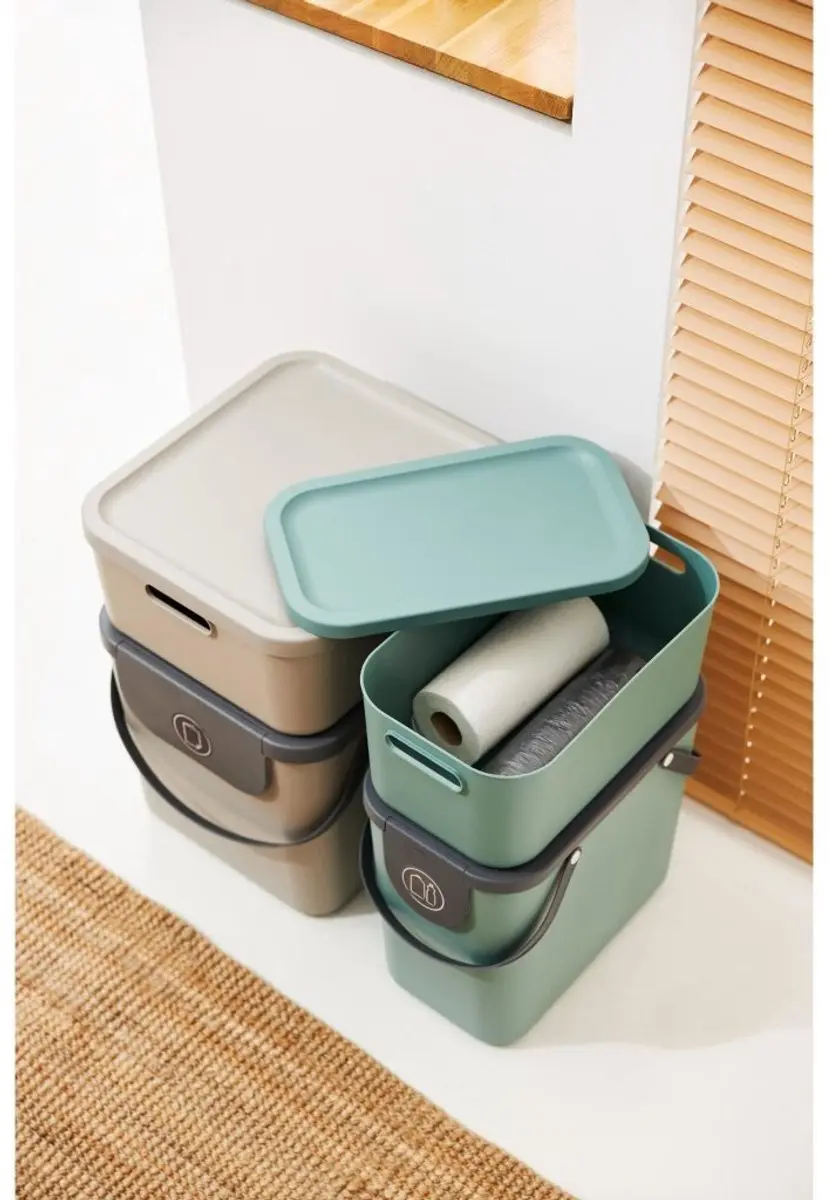 Rotho Albula Light Decoratieve Opbergbox 12L - Groen - afbeelding 4 van 4