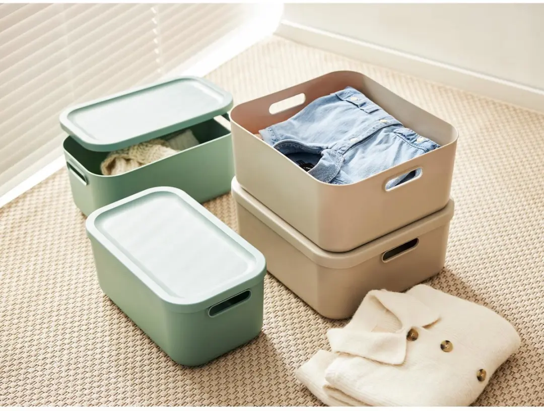 Rotho Albula Light Decoratieve Opbergbox 12L - Groen - afbeelding 3 van 4