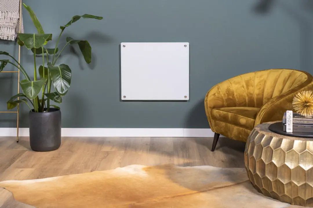 Eurom Mon Soleil 300 Verre Wi-Fi Wandkachel 300W - Wit - afbeelding 6 van 6