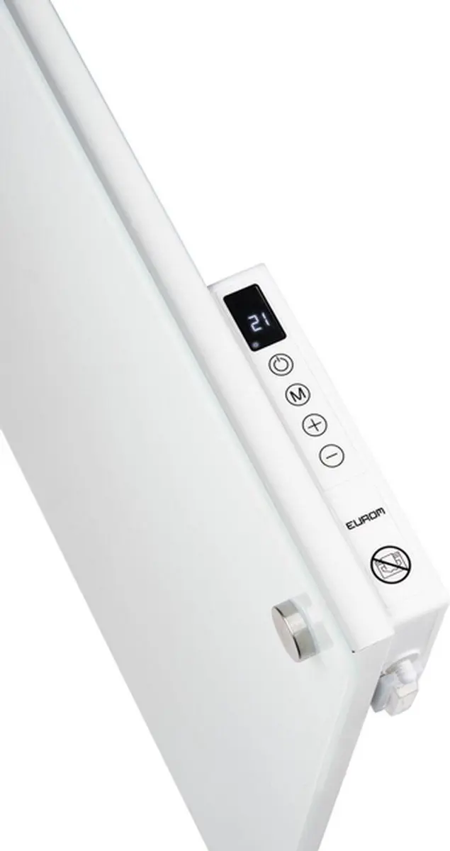 Eurom Mon Soleil 300 Verre Wi-Fi Wandkachel 300W - Wit