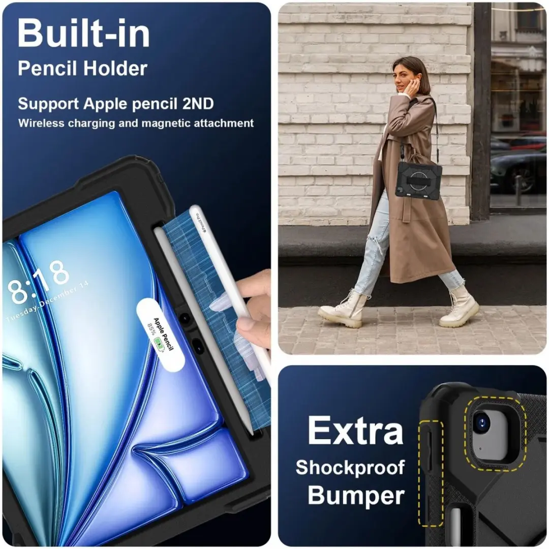 Selected by GSMpunt Apple iPad Air 13 Hoes - Back Cover Zwart