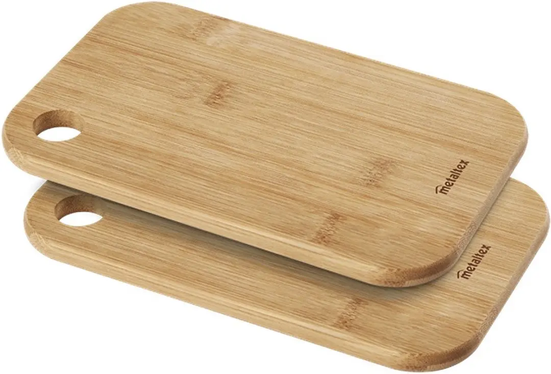 Metaltex Bambooplanken 22x14x1cm - Blauw - 2 Stuks - afbeelding 2 van 2