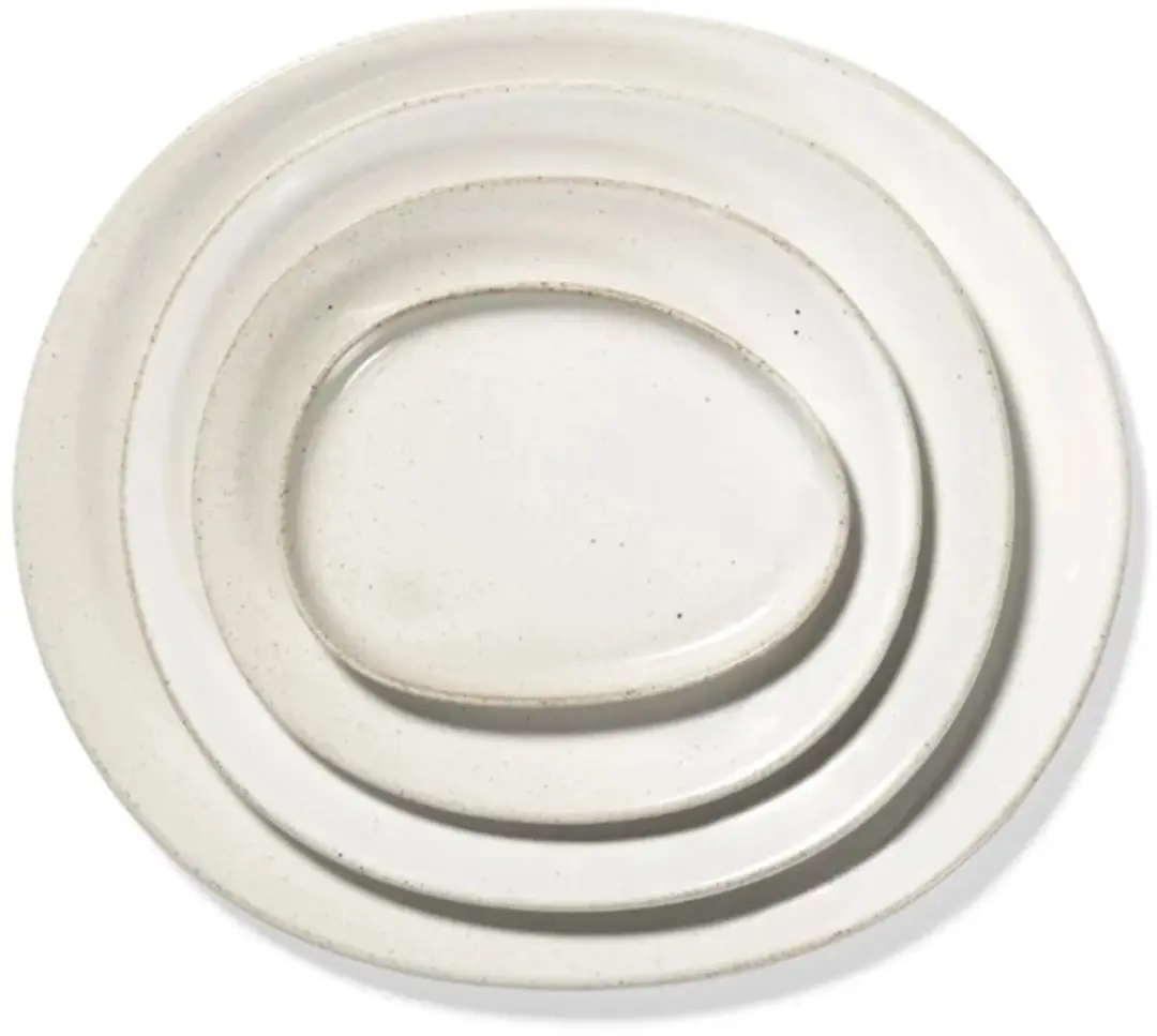 Serax Uncharted Out of Lines Plat Bord 14x10.5cm - Off White