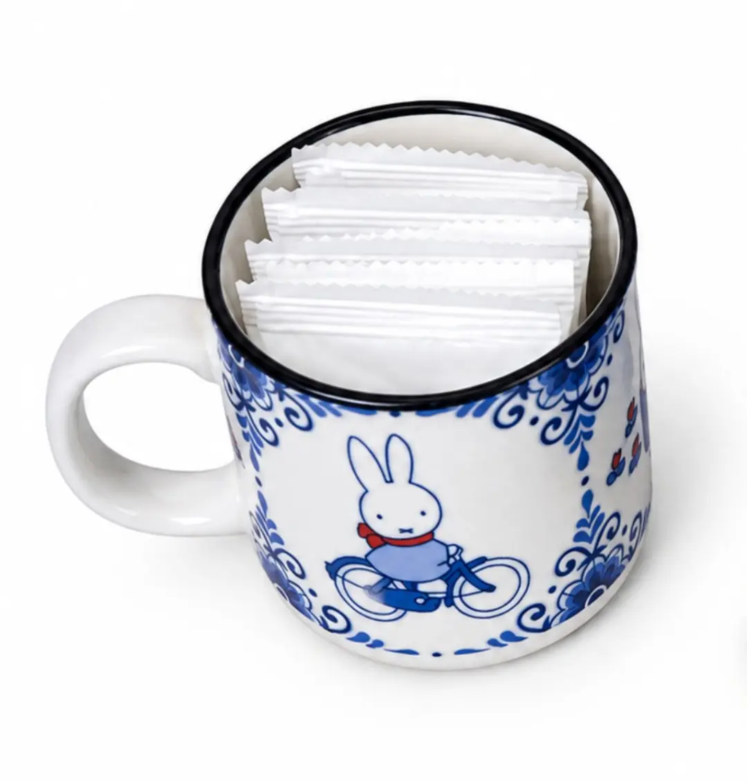 Nijntje Delfts Blauw Cadeauset - Mok + 6 Onderzetters + 5 Mini Stroopwafels