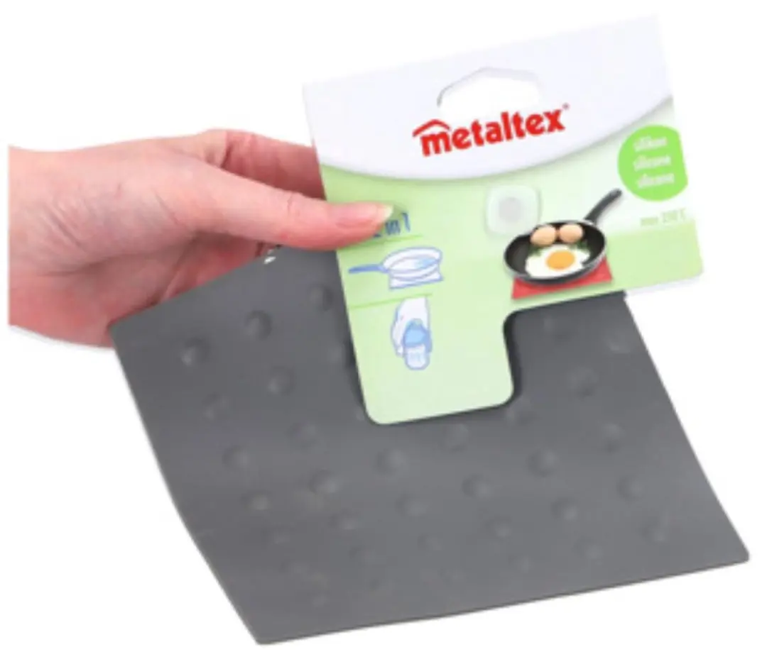 Metaltex Siliconen Anti-Slip Potopeners - Blauw