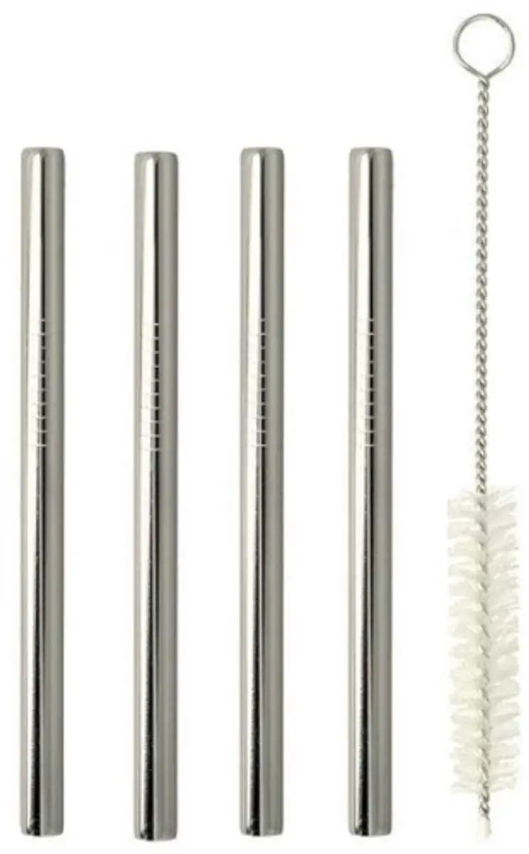 Metaltex Herbruikbare Inox Rietjes Set