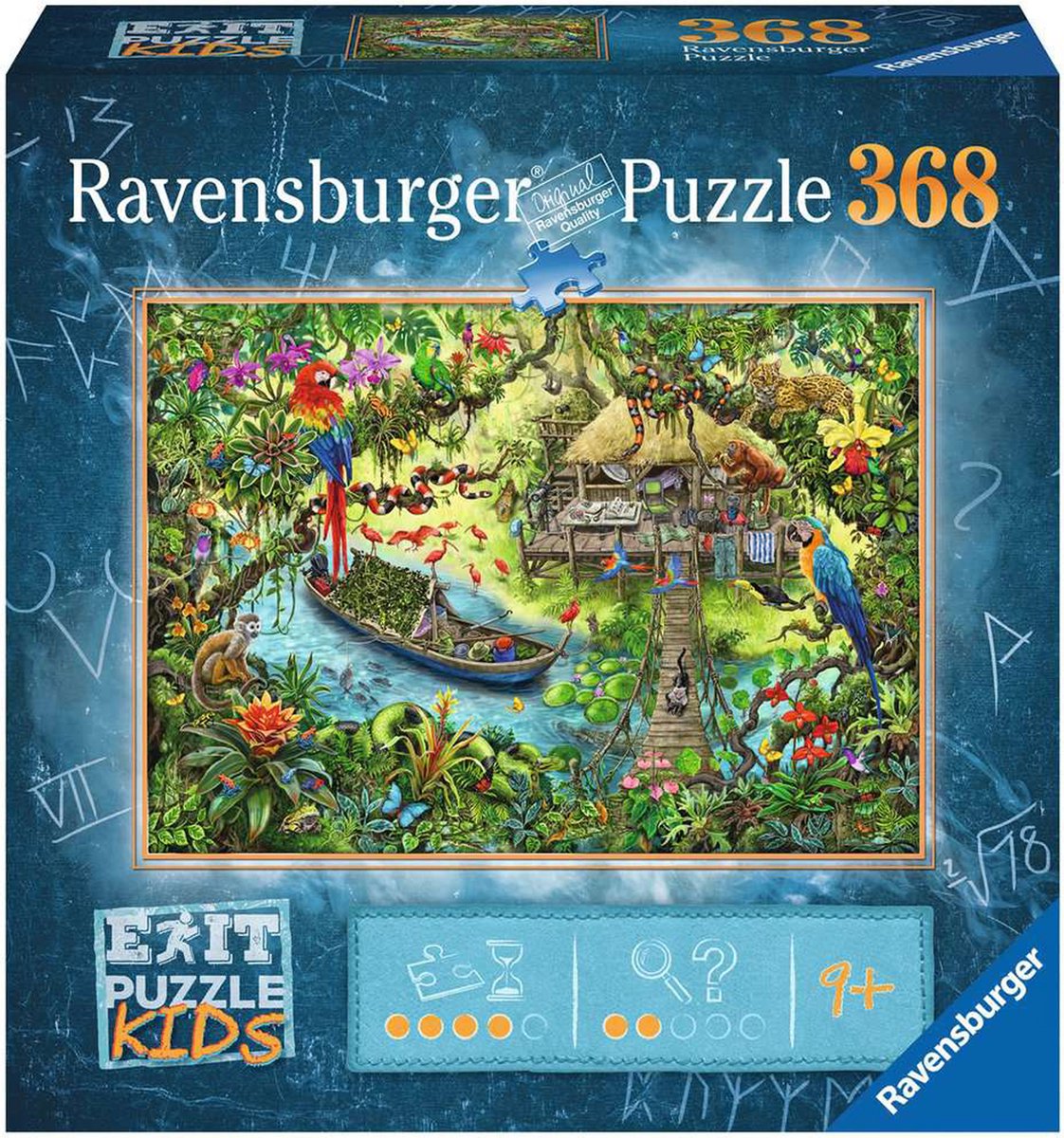 Ravensburger puzzel EXIT Kids junglesafari 368 stukjes avontuur.