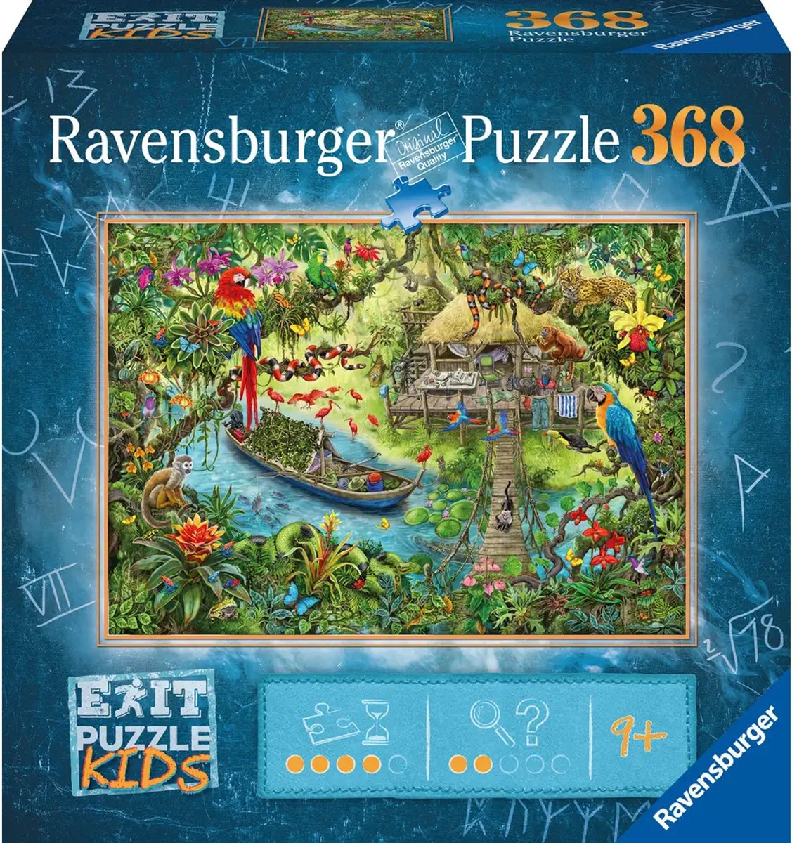 Ravensburger puzzel EXIT Kids junglesafari 368 stukjes avontuur.