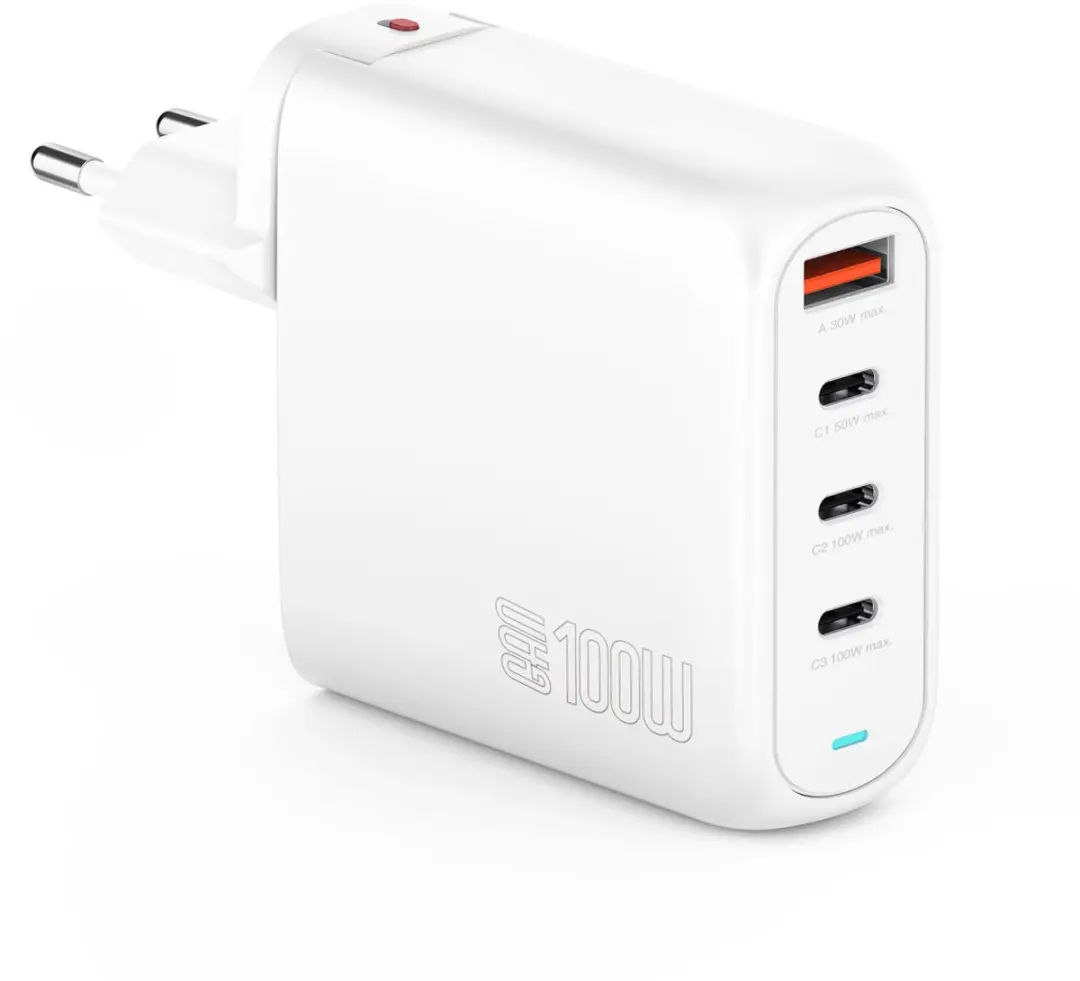 4Smarts GaN Flex Pro 545100 Reis Oplader 100W - 4x USB-C