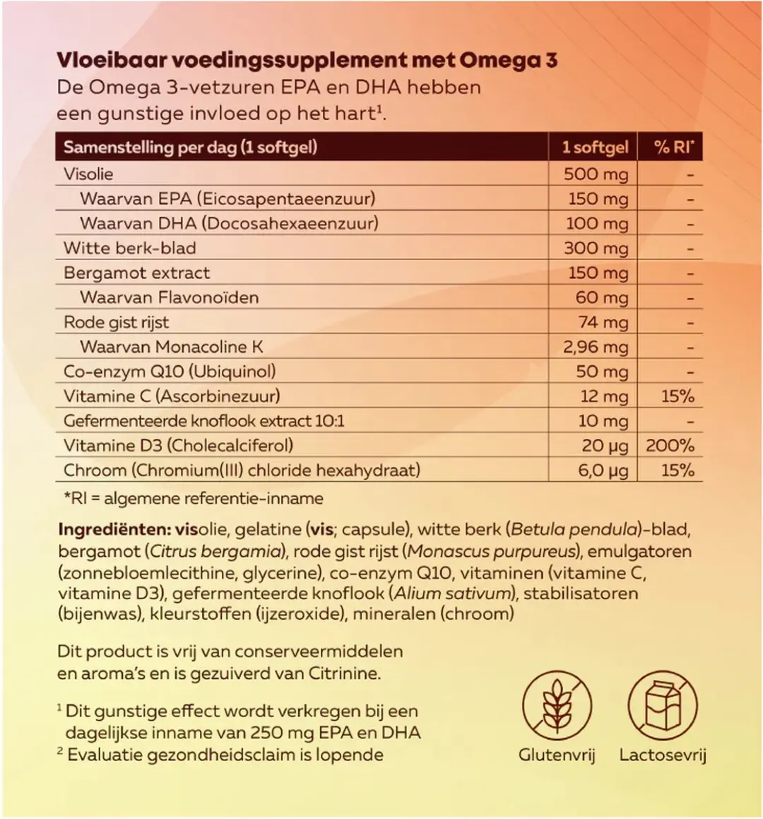 Synofit Cardio Care 90 Softgels - afbeelding 2 van 2