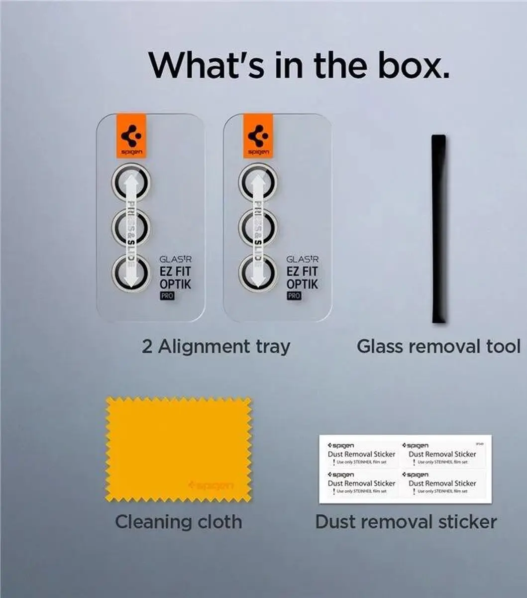 Spigen Optik Pro Camera Lens Protector - 2 Stuks - Geel