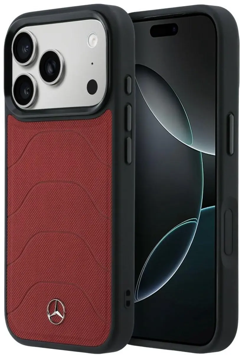 Mercedes-Benz Leather Mesh MagSafe Hoesje iPhone 17 Pro Max