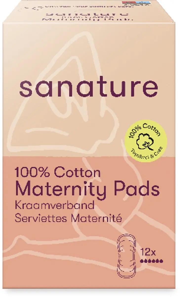 Sanature 100% Katoenen Kraamverband - 20x12cm - 72 Stuks