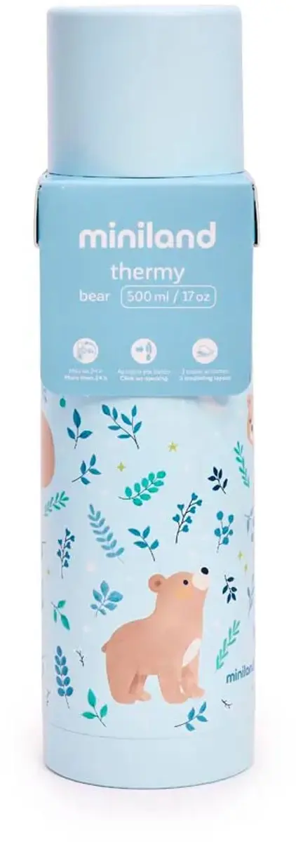 Miniland 500ml Bear Thermosfles - Multicolor