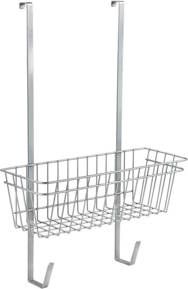 Metaltex Strijkplankhouder 28x15x49cm - 2 Legplanken - Zilver