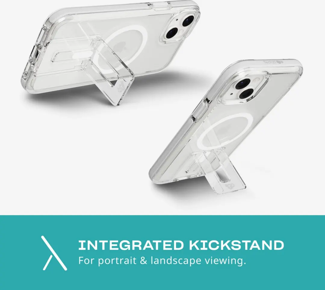 Tech21 Evo Crystal Kick iPhone 15 Plus Hoesje - T21-10285 - Transparant Wit