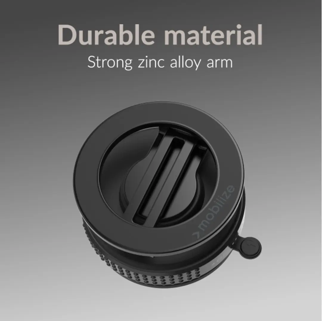 Mobilize MagSafe Universele Telefoonhouder - 360° Draaibaar & Opvouwbaar - Zuignap - Zwart