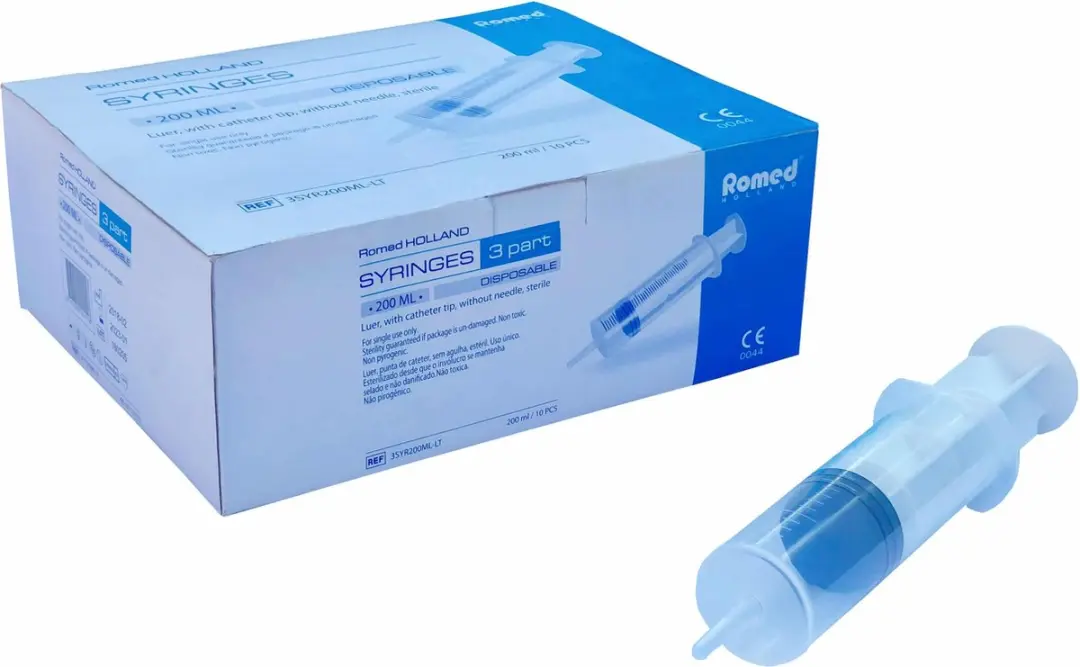 Romed 3-delige Injectiespuit 200ml