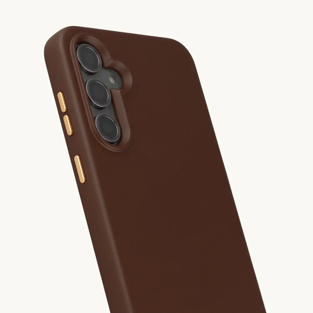 Selencia Rivièra Backcover Samsung Galaxy S23 FE - Choco Brown