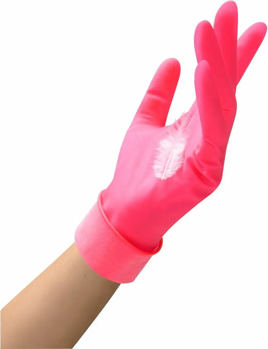Vileda Sensitive Easy Fit Handschoenen L - Roze - 12 Stuks