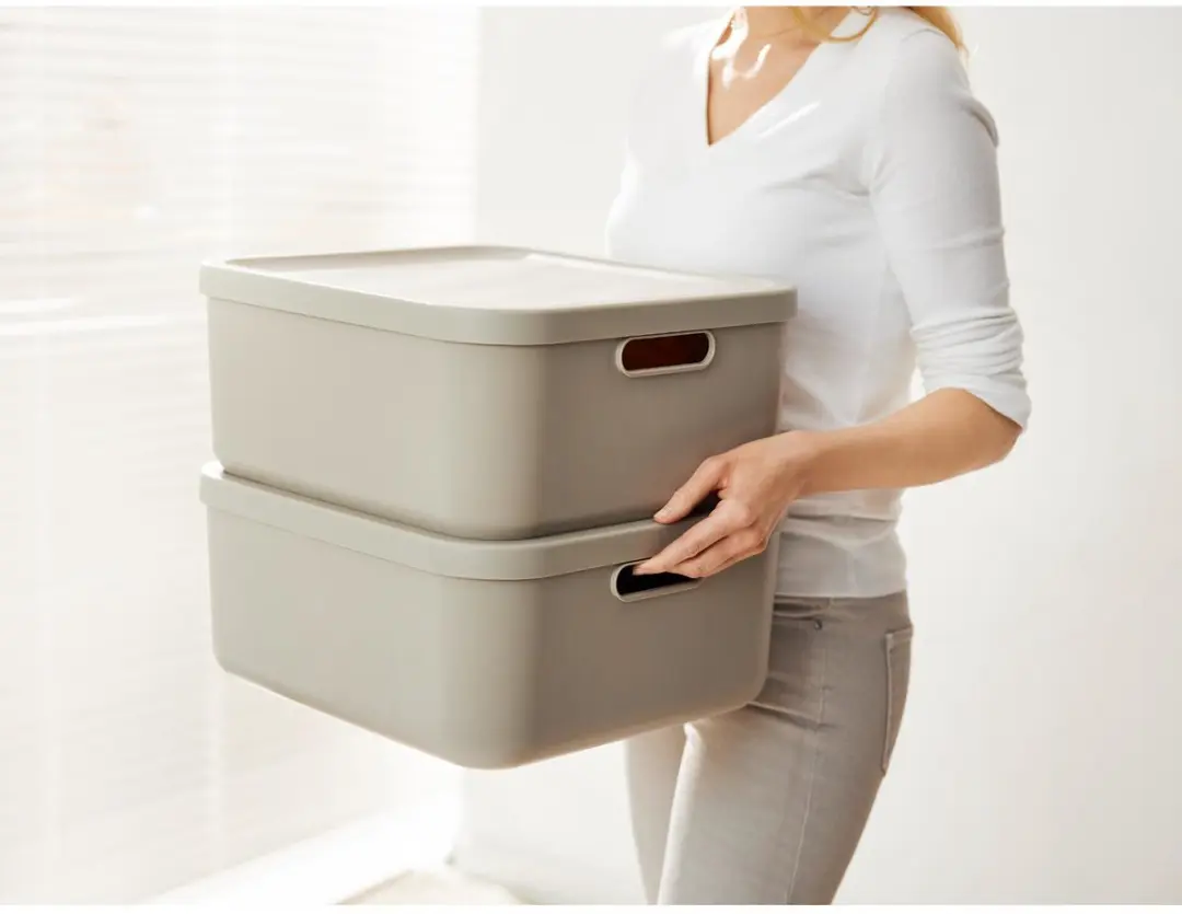 Rotho Albula Light Decoratie Opbergbox 12L - Cappuccino