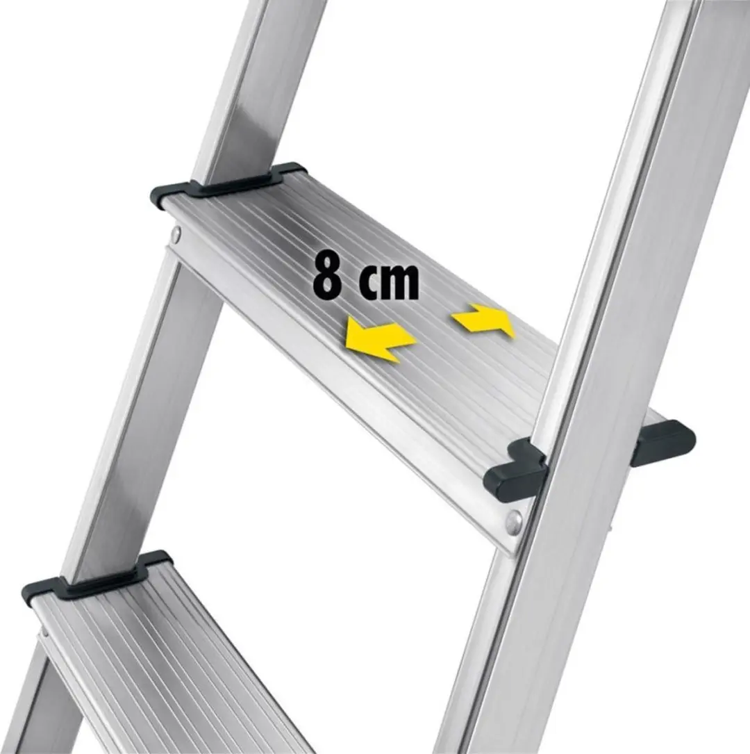 Hailo Huishoudtrap L40 4 treden - Aluminium