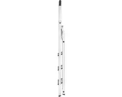 Hailo Huishoudtrap L40 4 treden - Aluminium