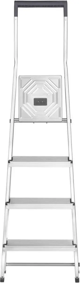 Hailo Huishoudtrap L40 4 treden - Aluminium