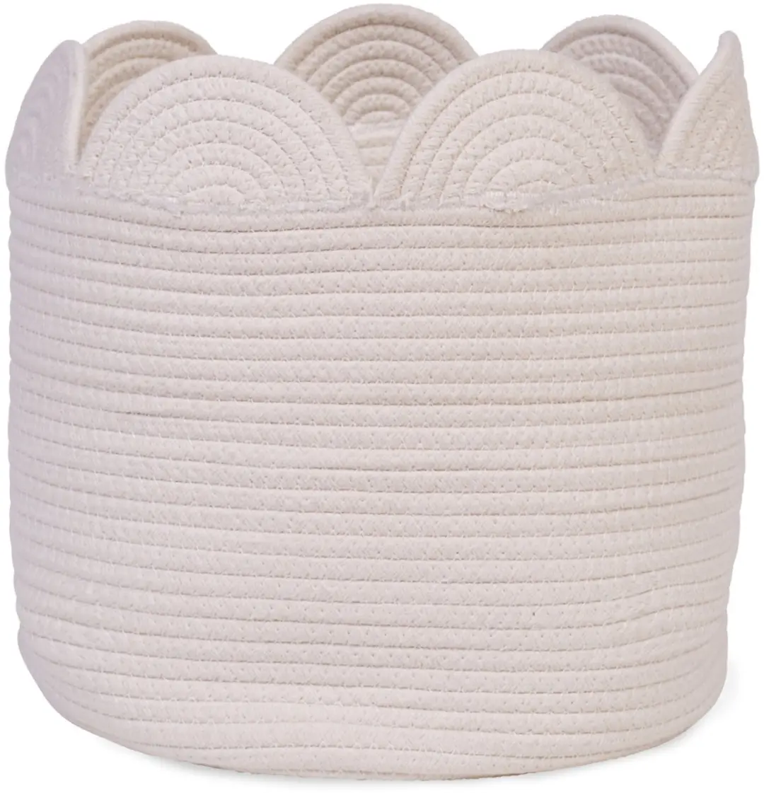Childhome Flower Collection Opbergmand 30x30cm - Wit