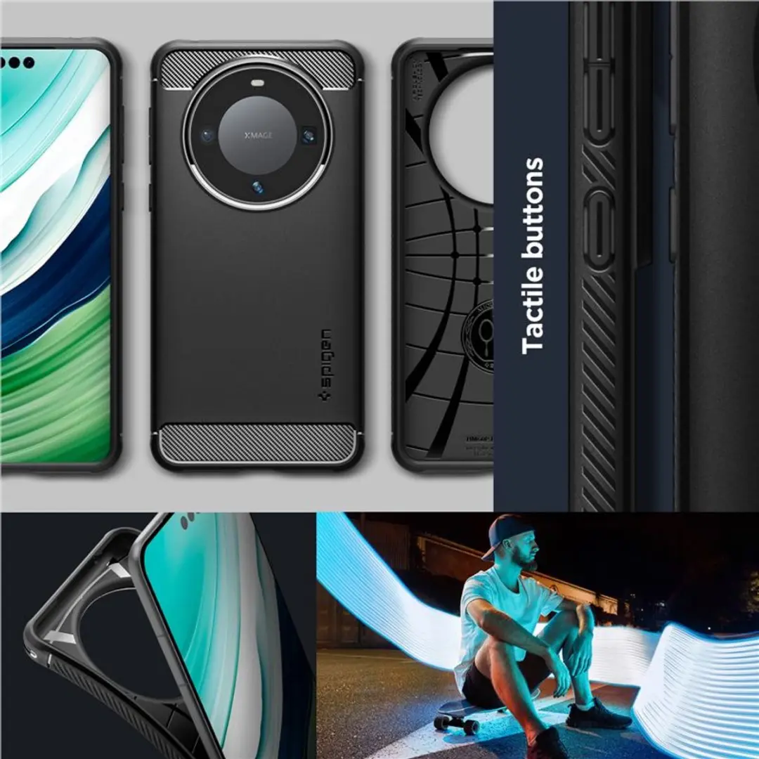 Spigen Robuuste Armor Hoes Huawei Mate 60 Pro - Transparent - afbeelding 6 van 6