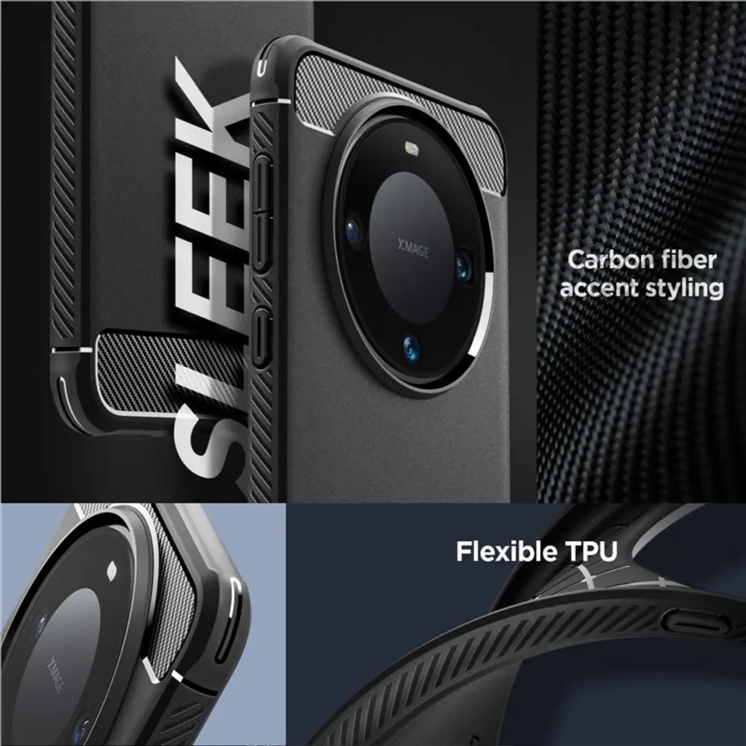 Spigen Robuuste Armor Hoes Huawei Mate 60 Pro - Transparent