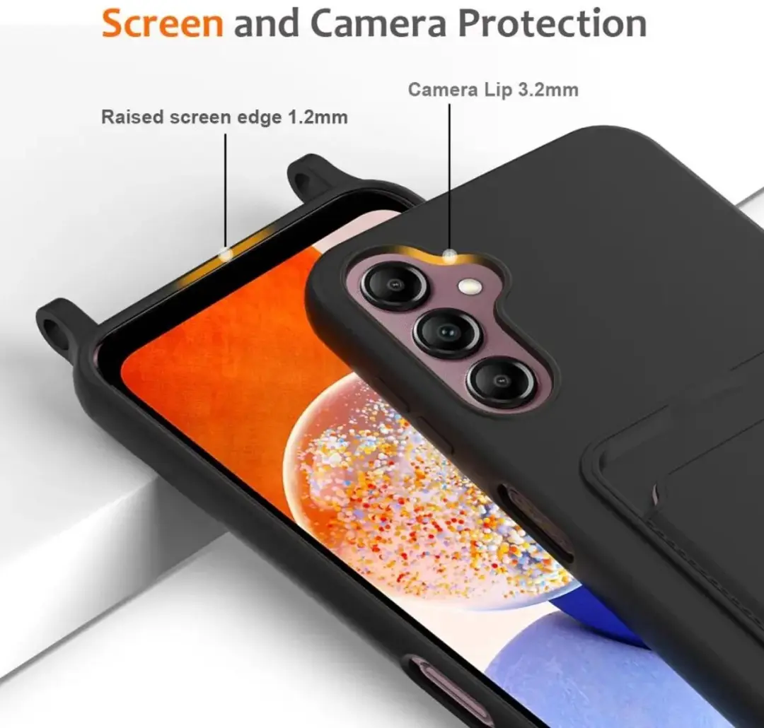 Selected by GSMpunt Samsung Galaxy A16 Hoesje met Koord & Pasjeshouder - Zwart - afbeelding 6 van 6