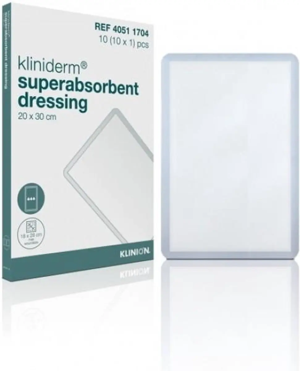 Klinion Kliniderm Superabsorberend Verband 20x30cm