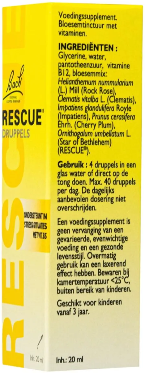 Bach Rescue Druppels 20ml