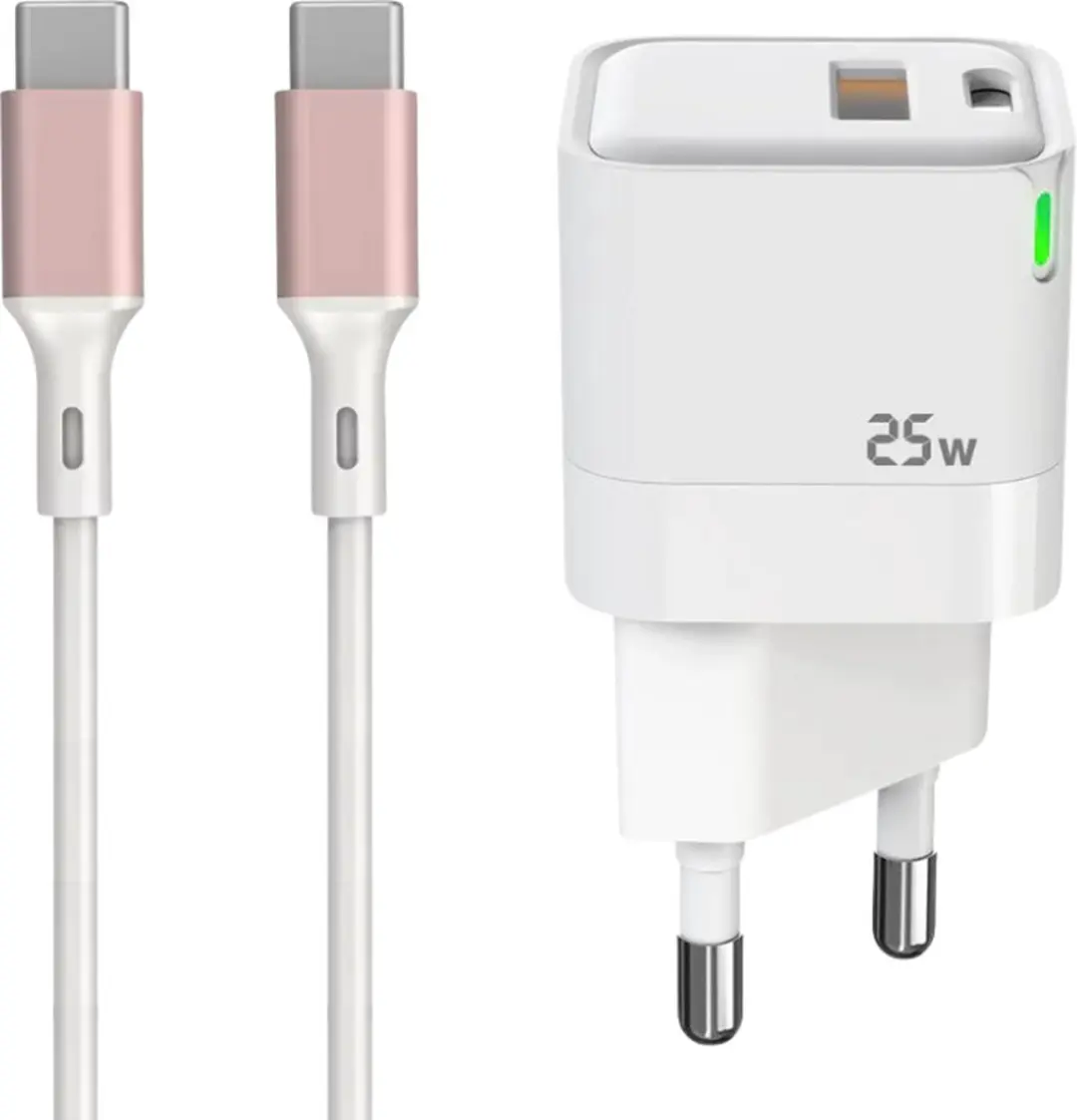 GB Mini Snellader 25W USB-C/A