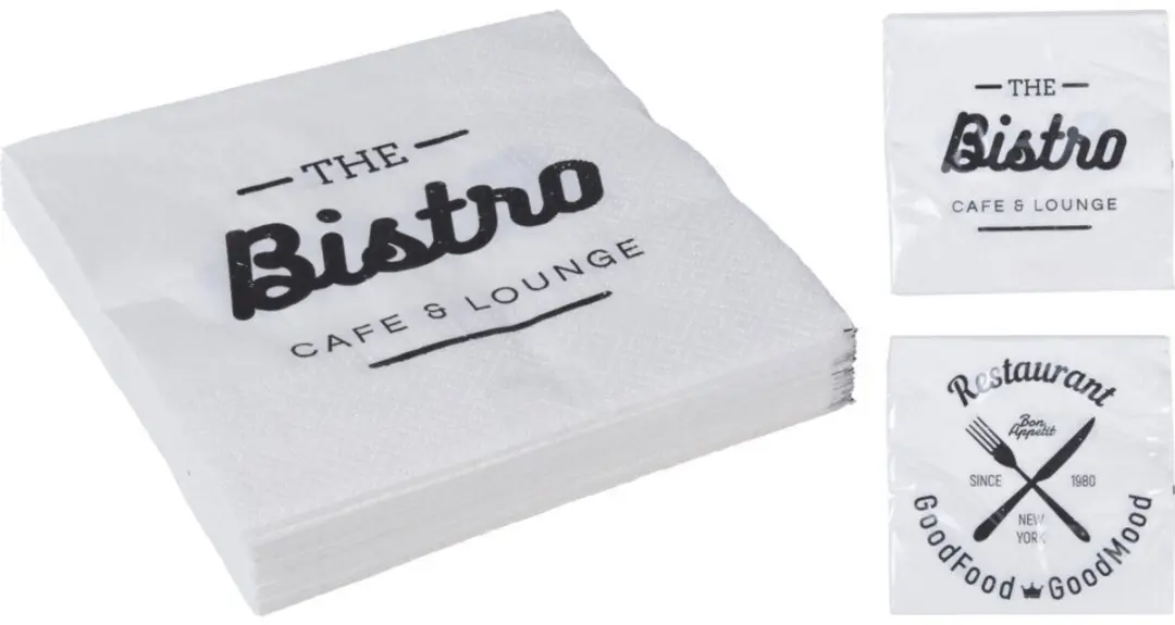 Excellent Houseware Bistro Servetten 33x33cm