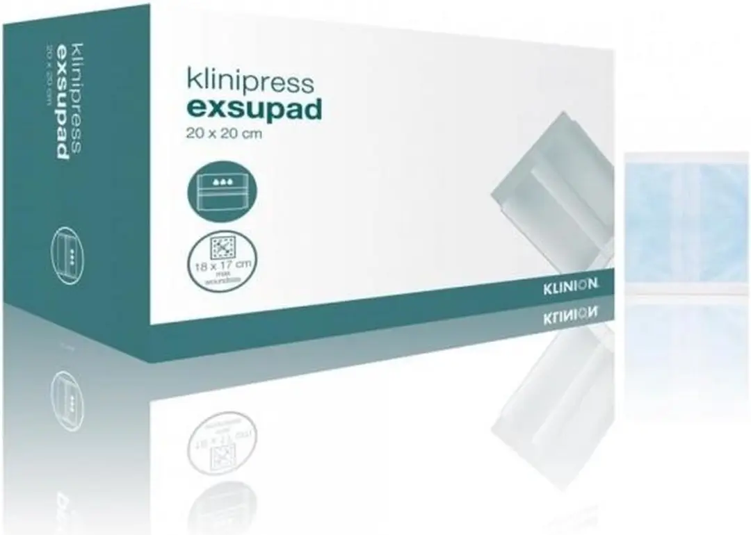 Klinion Exsupad Zwaar Absorberend Wondverband 20x20cm - 50 Stuks