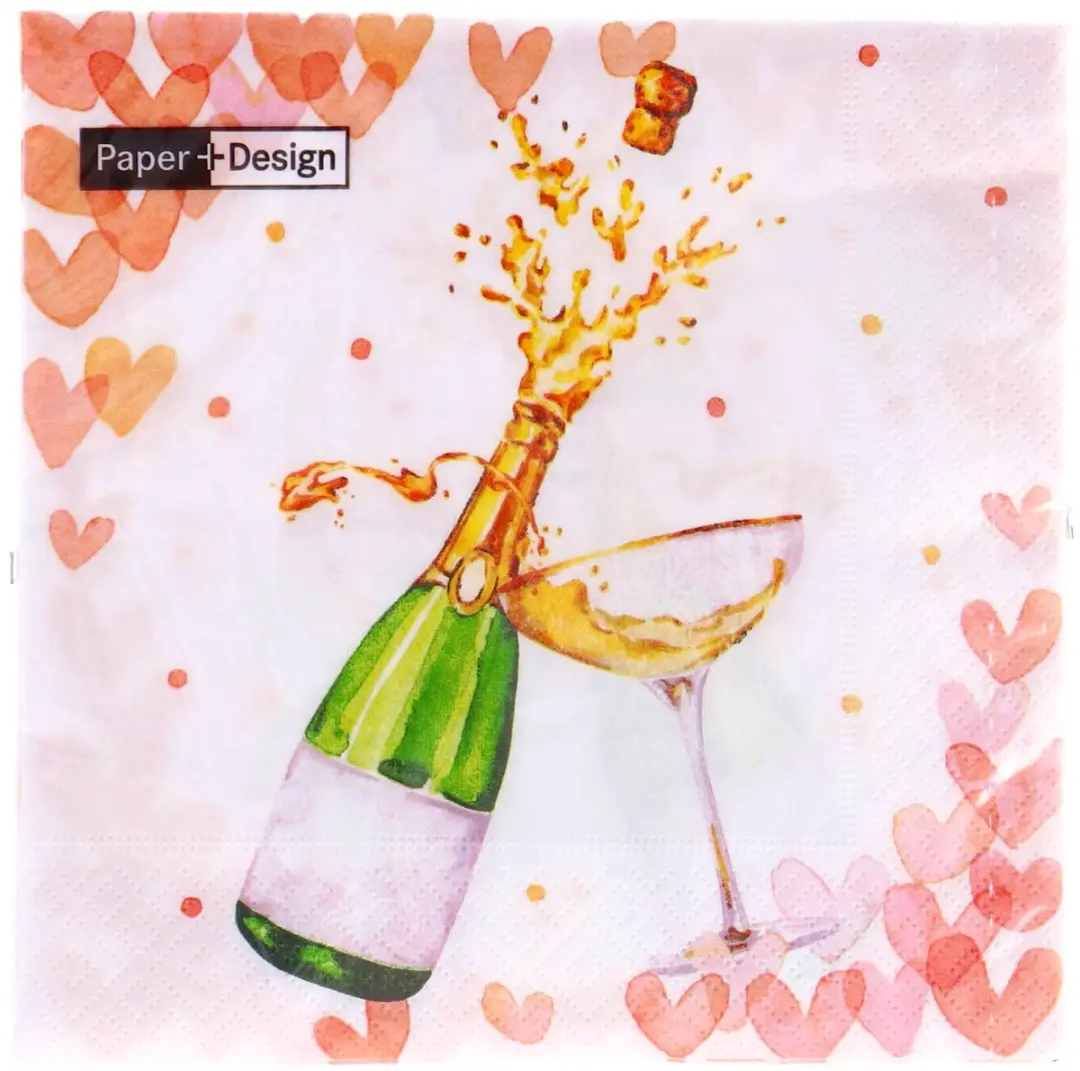 Duni Hearts Bubbles Servetten 33x33cm