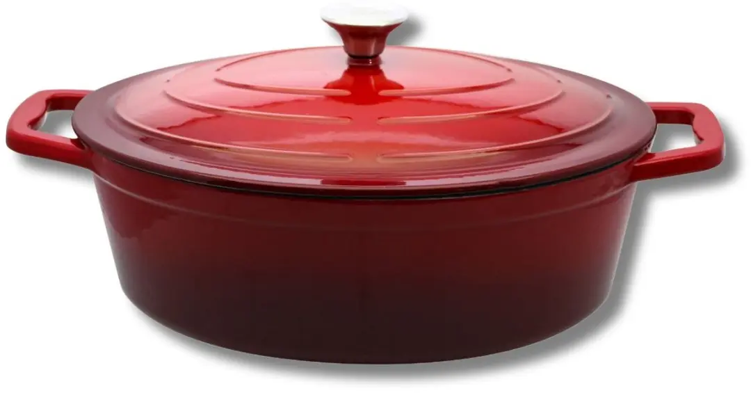 Fackelmann Elo Ovale Braadpan 33cm - 4,9L - Kersenrood