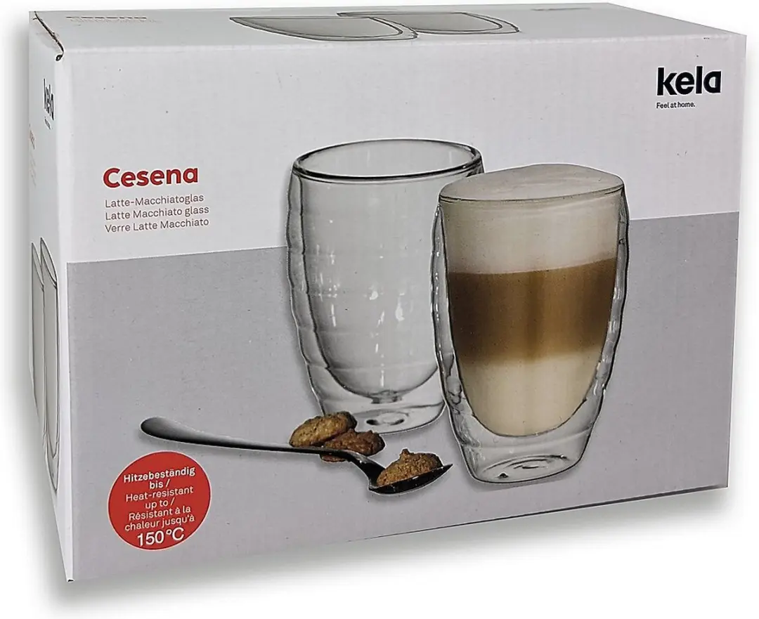 Kela Latte-Macchiatoglas Set 2 Stuks - 0,3L