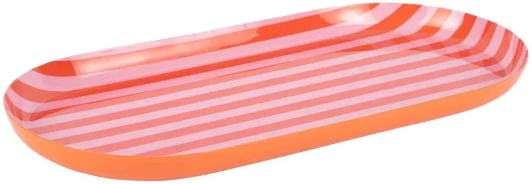 Present Time Dienblad Animado Oval PT4401OR - Helderoranje