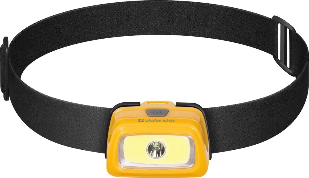 Defender FL-03 LED Hoofdlamp - 3 Modi - Geel - Waterproof